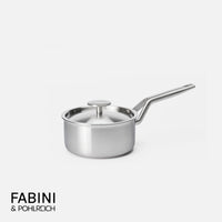 Rajnica FABINI & Pohlreich 2.0, ø 16 cm (1,2 l) - Nerezová beznitová rajnica z viacvrstvovej nerezovej ocele s pokrievkou