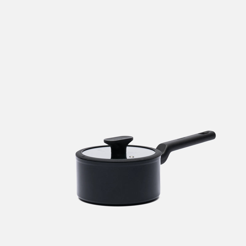 Rajnica Meda 5.0 Economy, ø 16 cm (1,2 l) - Nepriľnavá rajnica s keramickým povrchom s pokrievkou, čierna