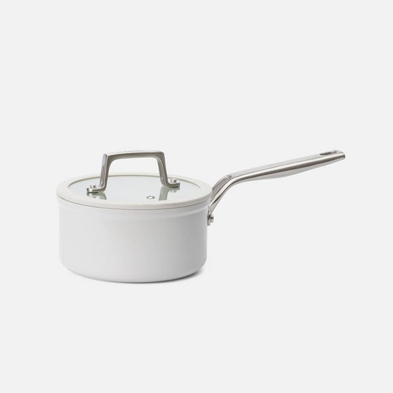 Rajnica Meda 5.0 Pro, ø 16 cm (1,2 l) - Nepriľnavá rajnica s keramickým povrchom s pokrievkou, svetlosivý