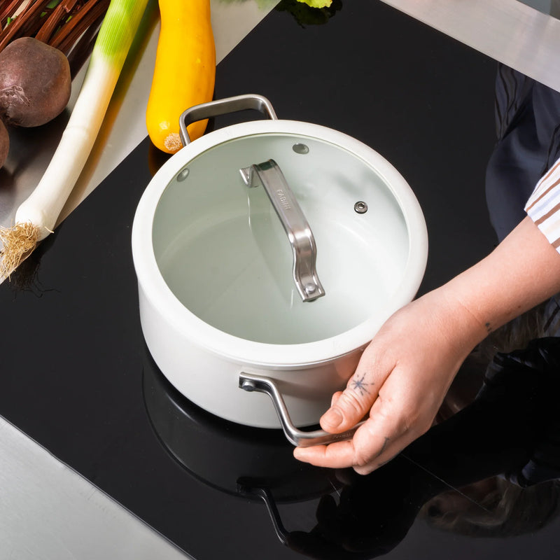 Sada riadu Meda 5.0 Standard, 8 dielov - Nepriľnavý riad s keramickým povrchom, modrý