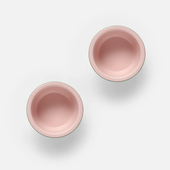 Súprava foriem na dezert FABINI & Surová dcérka, ø 10 cm, 2 diely - Kameninová súprava foriem, ružová