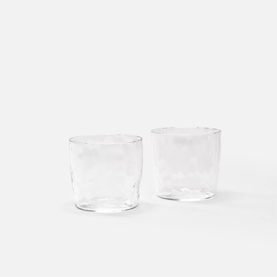 Súprava karafy a 2 pohárov z fúkaného skla FABINI & Tomáš Kučera, priehľadná