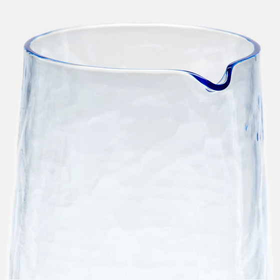 Sklenená karafa z fúkaného skla FABINI & Tomáš Kučera, 1 000 ml, modrá