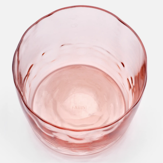 Súprava karafy a 2 pohárov z fúkaného skla FABINI & Tomáš Kučera, svetloružová