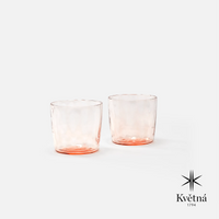 Súprava 2 pohárov z fúkaného skla FABINI & Tomáš Kučera, 200 ml, svetloružová
