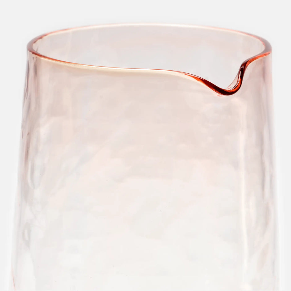 Súprava karafy a 2 pohárov z fúkaného skla FABINI & Tomáš Kučera, svetloružová