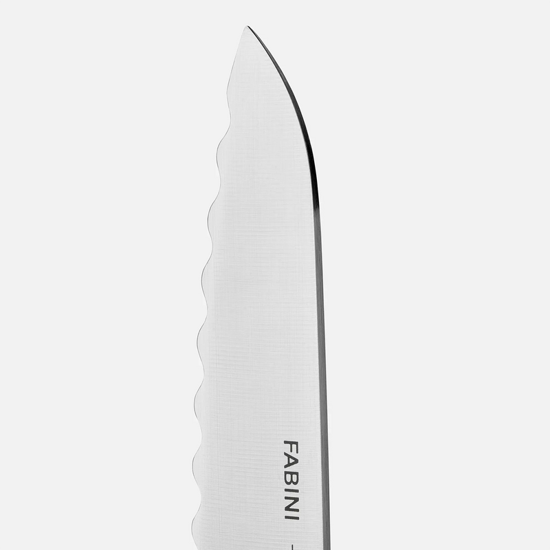 Malý vrúbkovaný nôž Trino, 13 cm - Kovaný nôž z japonskej ocele