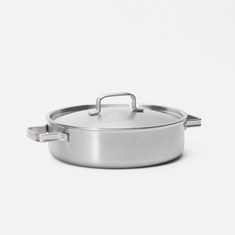 Servírovacia tegame panvica Lucca 4.0 Standard, ø 28 cm (4 l) - Nerezová beznitová panvica z viacvrstvovej nerezovej ocele s pokrievkou