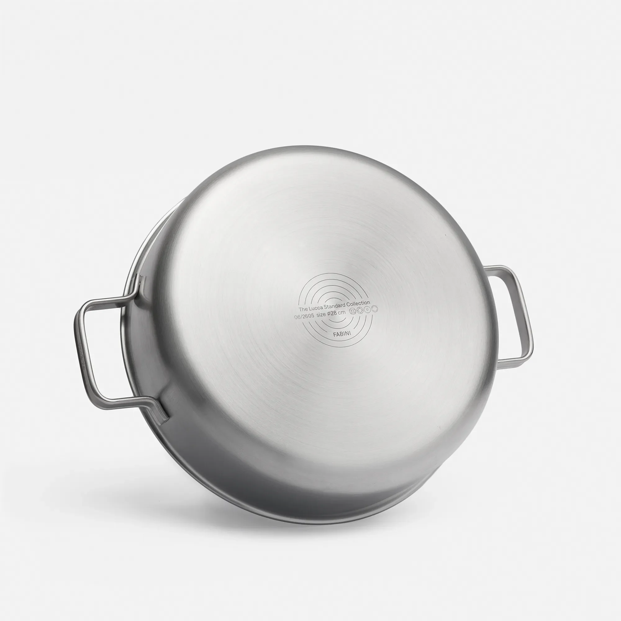 Servírovacia tegame panvica Lucca 4.0 Standard, ø 28 cm (4 l) - Nerezová beznitová panvica z viacvrstvovej nerezovej ocele s pokrievkou