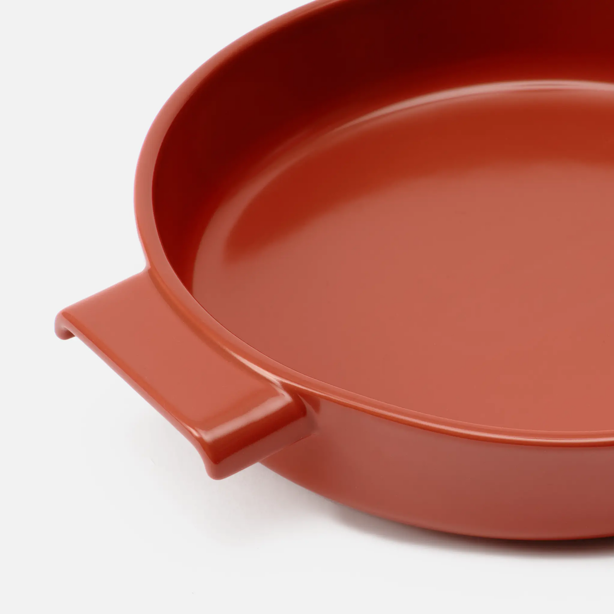 Okrúhla zapekacia misa Terra, ø 26 cm - Kameninová zapekacia misa, červená