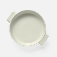 Okrúhla zapekacia misa Terra, ø 26 cm - Kameninová zapekacia misa, krémová