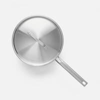 Wok panvica Lucca 4.0 Pro, ø 26 cm - Nerezová beznitová panvica z viacvrstvovej nerezovej ocele s pokrievkou