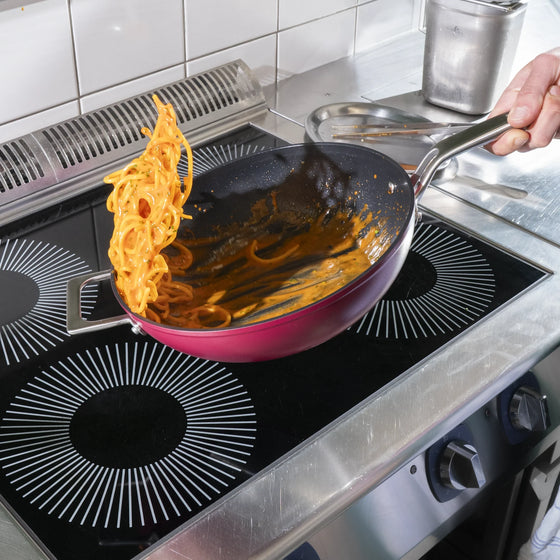 Wok panvica Meda 4.0, ø 28 cm - Nepriľnavá panvica s keramickým povrchom s pokrievkou, čierna