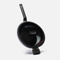 Wok panvica Meda 5.0 Economy, ø 28 cm - Nepriľnavá panvica s keramickým povrchom s pokrievkou, čierna
