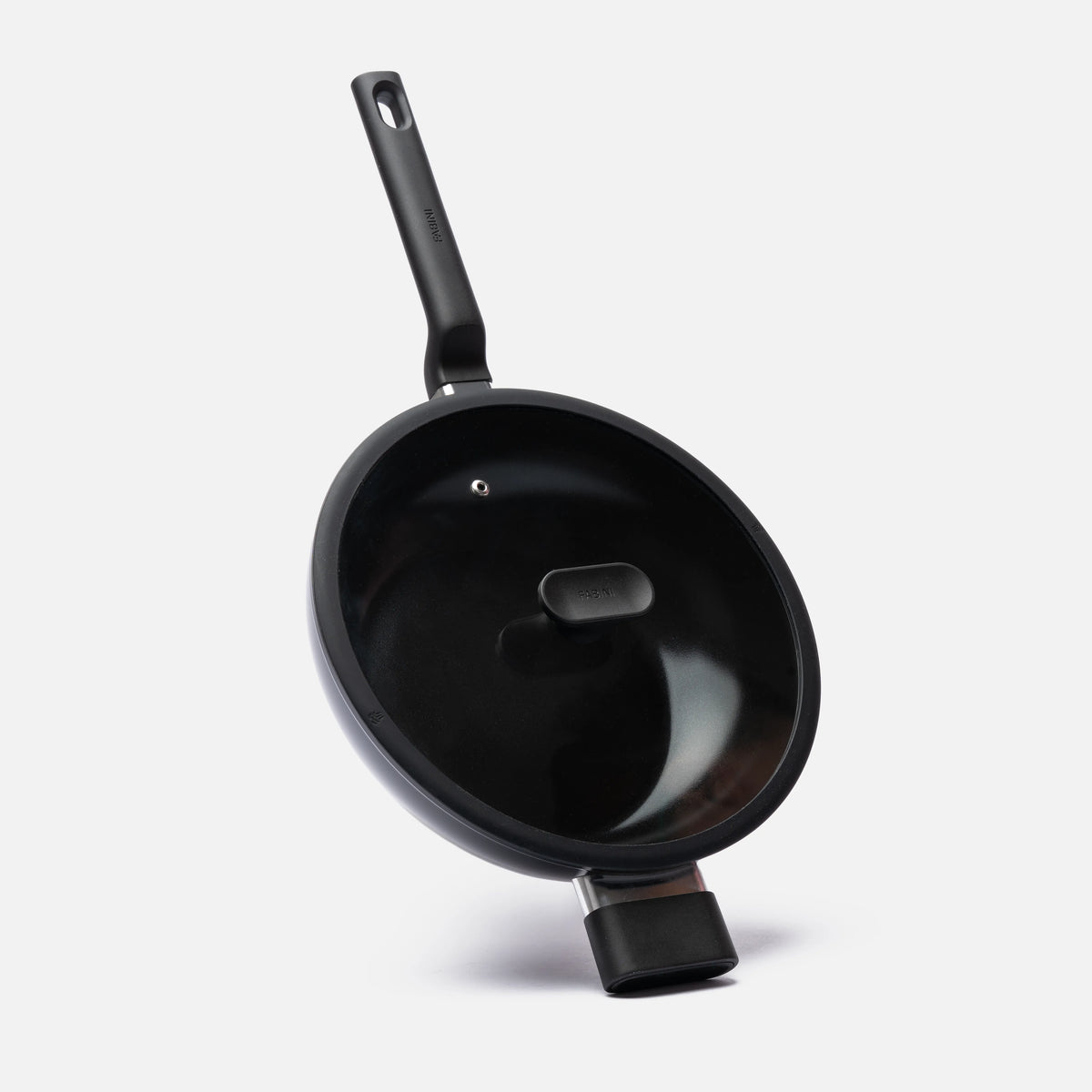 Wok panvica Meda 5.0 Economy, ø 28 cm - Nepriľnavá panvica s keramickým povrchom s pokrievkou, čierna