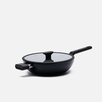 Wok panvica Meda 5.0 Economy, ø 28 cm - Nepriľnavá panvica s keramickým povrchom s pokrievkou, čierna
