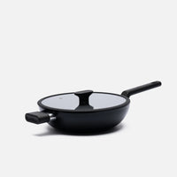Wok panvica Meda 5.0 Economy, ø 28 cm - Nepriľnavá panvica s keramickým povrchom s pokrievkou, čierna