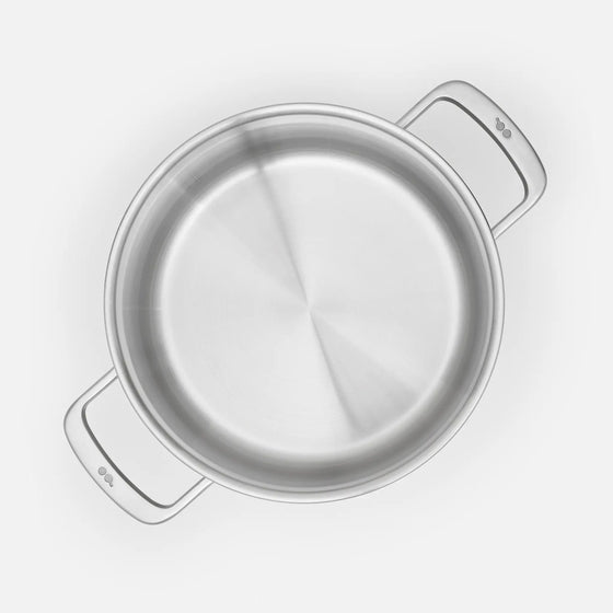 Hrniec FABINI & Pohlreich, ø 24 cm (8 l) - Nerezový beznitový hrniec z päťvrstvovej nerezovej ocele s pokrievkou