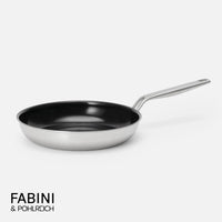 Panvica FABINI & Pohlreich, ø 26 cm - Nepriľnavá nerezová beznitová panvica z päťvrstvovej nerezovej ocele s keramickým povrchom bez pokrievky