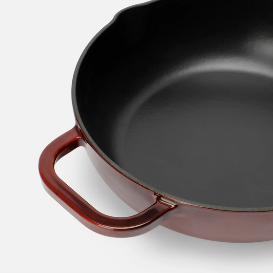 Sada riadu FABINI & Pohlreich, 5 dielov - Smaltovaný liatinový riad, vínovo červený