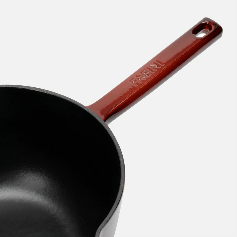 Sada riadu FABINI & Pohlreich, 5 dielov - Smaltovaný liatinový riad, vínovo červený