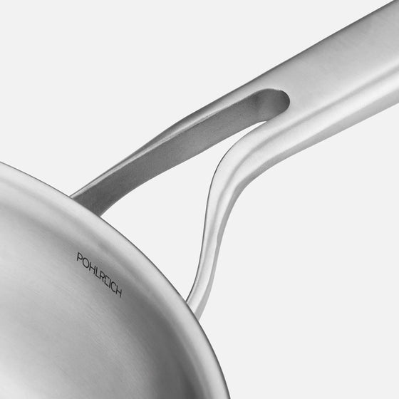 Panvica FABINI & Pohlreich, ø 30 cm - Nerezová beznitová panvica z päťvrstvovej nerezovej ocele bez pokrievky