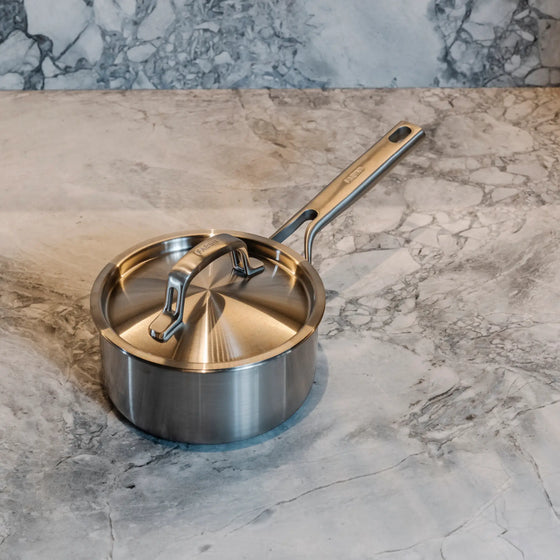 Rajnica FABINI & Pohlreich, ø 16 cm (1,2 l) - Nerezová beznitová rajnica z päťvrstvovej nerezovej ocele s pokrievkou