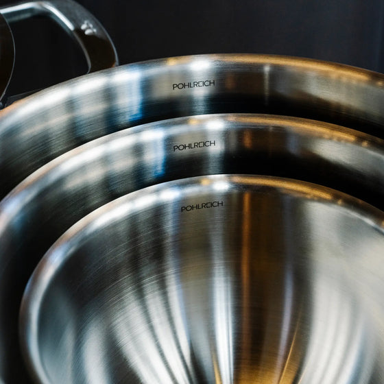 Sada mís FABINI & Pohlreich, 6 dielov - Nerezové misy