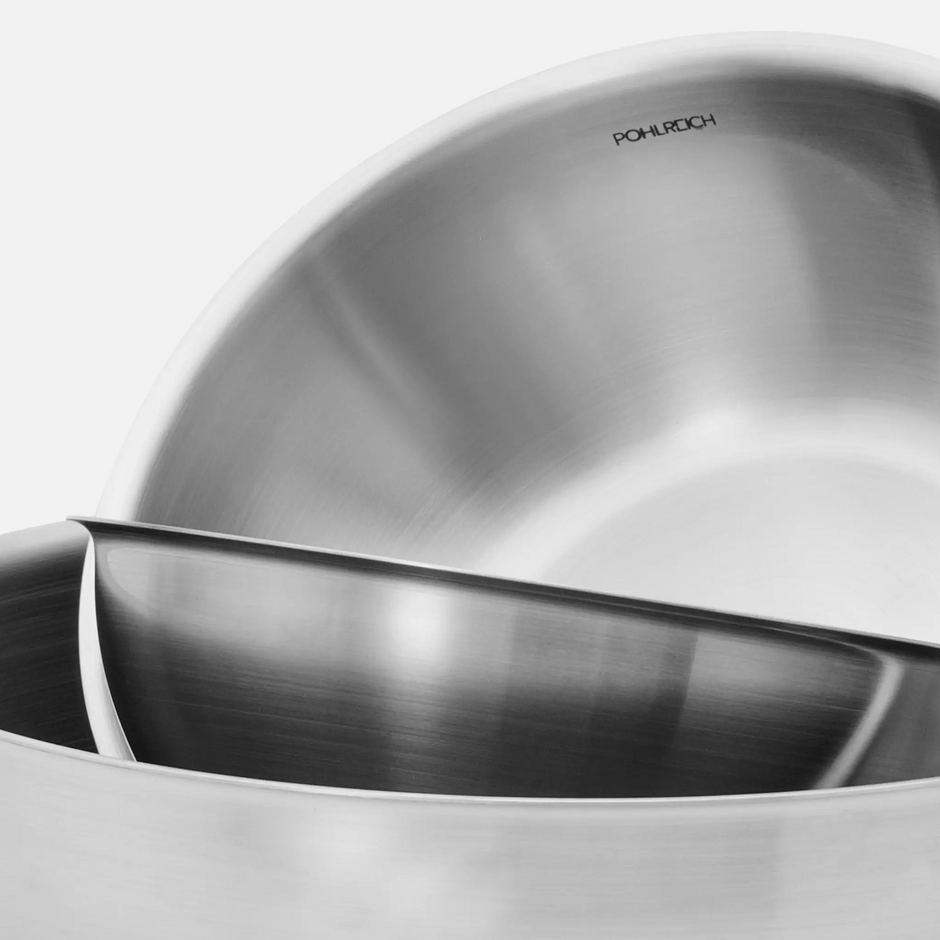 Sada nízkych mís FABINI & Pohlreich, 3 diely - Nerezové misy