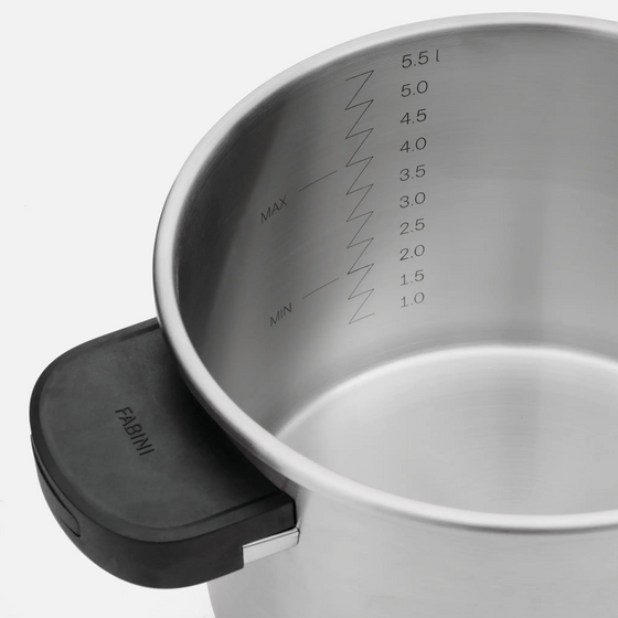 Tlakový hrniec FABINI & Pohlreich, ø 22 cm (6 l) - Nerezový tlakový hrniec