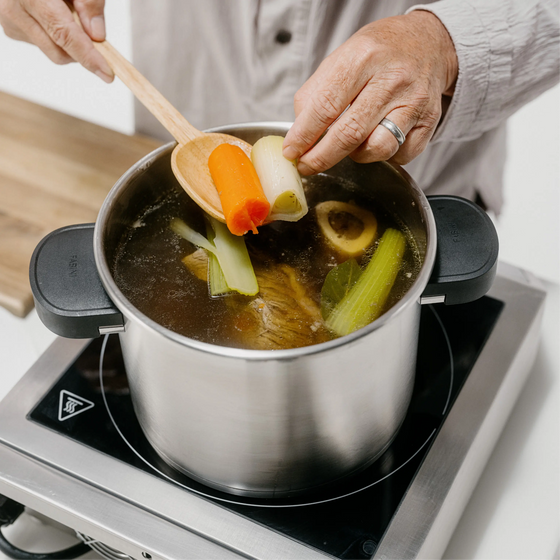 Tlakový hrniec FABINI & Pohlreich, ø 22 cm (6 l) - Nerezový tlakový hrniec