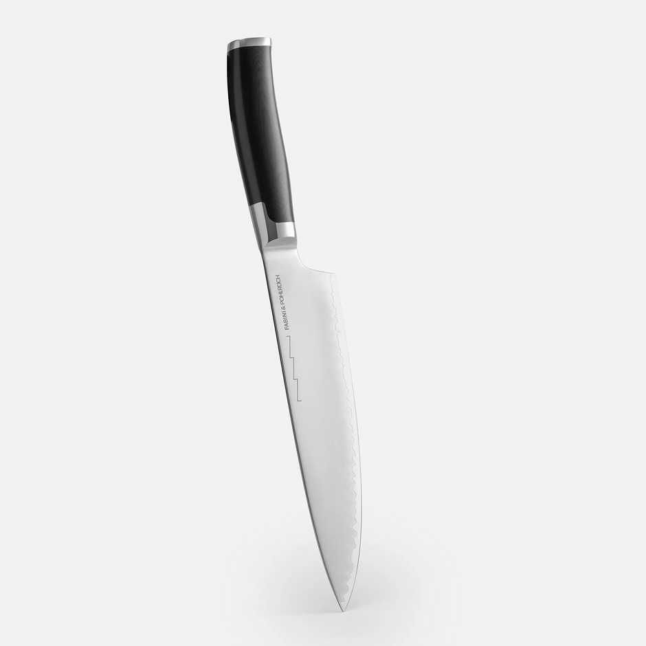 Veľký kuchársky nôž FABINI & Pohlreich, 20 cm - Kovaný nôž z trojvrstvovej japonskej ocele