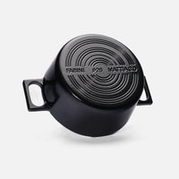 Kastról Mattia 3.0 Standard, ø 26 cm (5,5 l) - Smaltovaný liatinový kastról s pokrievkou, lesklý čierny
