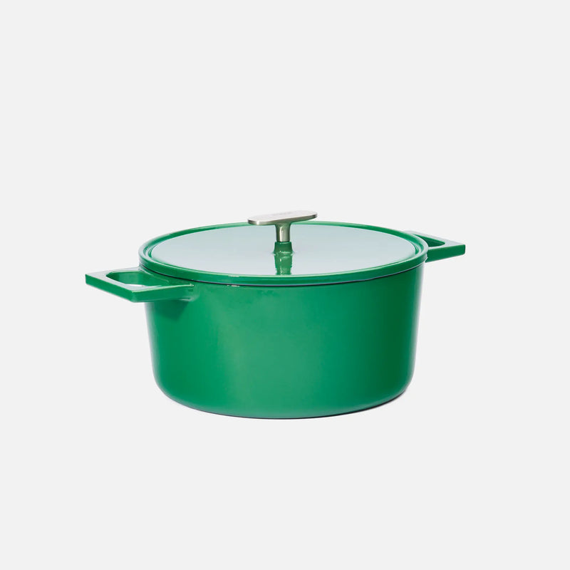 Kastról Mattia 3.0 Standard, ø 26 cm (5,5 l) - Smaltovaný liatinový kastról s pokrievkou, lesklý zelený