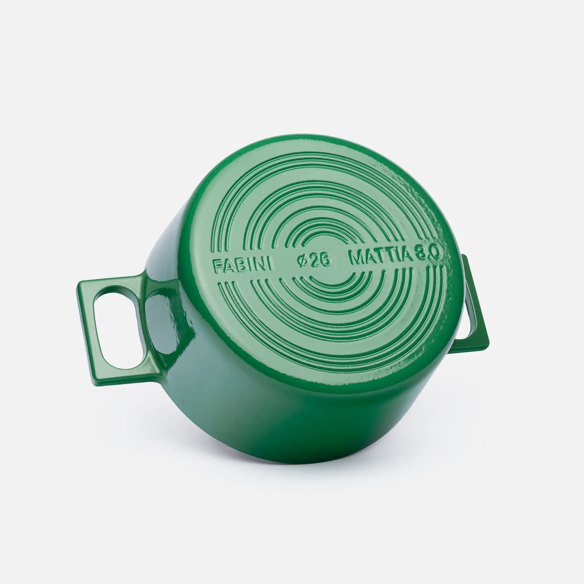 Kastról Mattia 3.0 Standard, ø 26 cm (5,5 l) - Smaltovaný liatinový kastról s pokrievkou, lesklý zelený