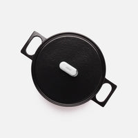 Kastról Mattia 3.0 Standard, ø 26 cm (5,5 l) - Smaltovaný liatinový kastról s pokrievkou, lesklý čierny
