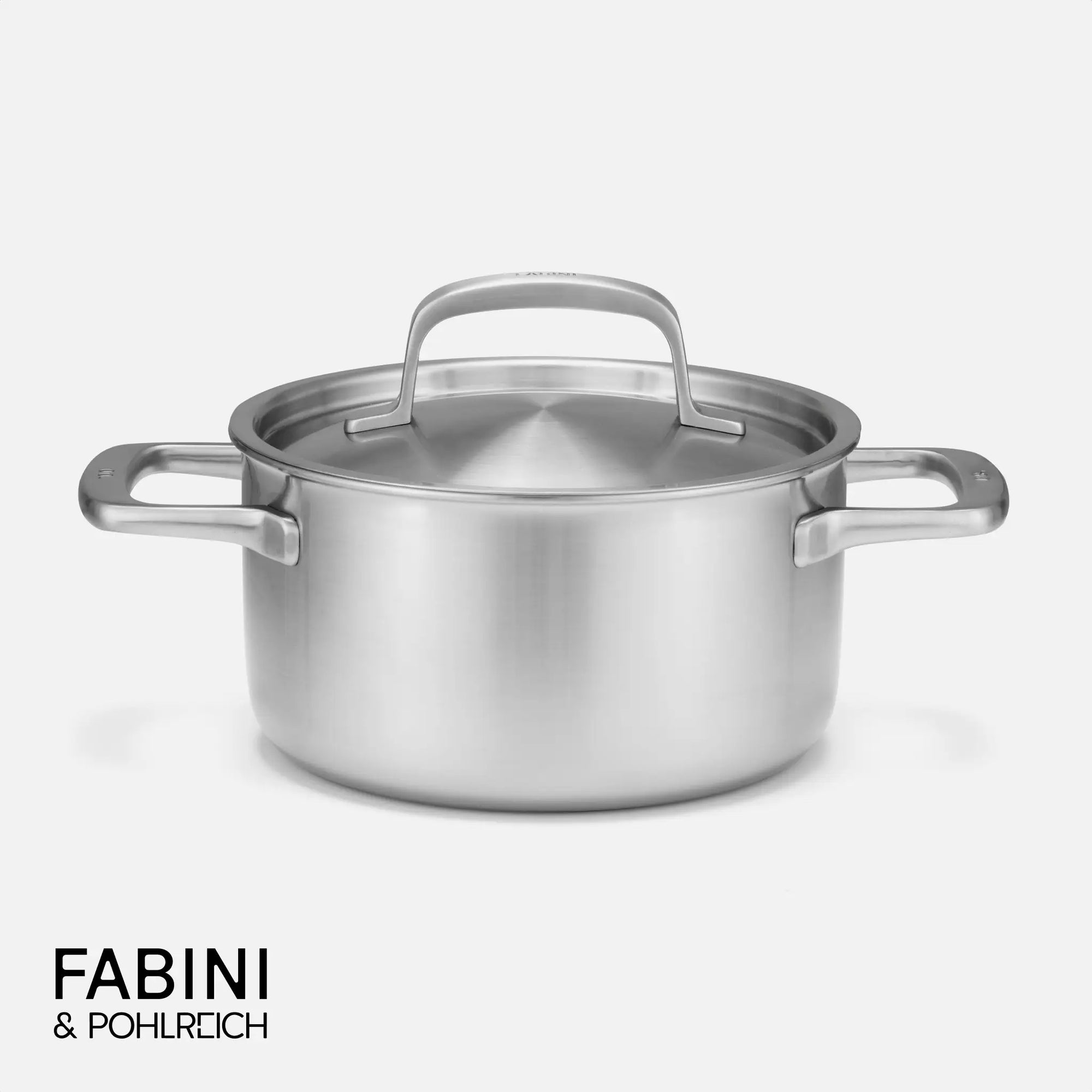 Hrniec FABINI & Pohlreich, ø 20 cm (3 l) - Nerezový beznitový hrniec z päťvrstvovej nerezovej ocele s pokrievkou