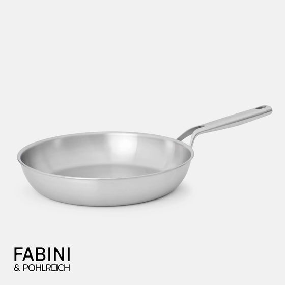 Panvica FABINI & Pohlreich, ø 30 cm - Nerezová beznitová panvica z päťvrstvovej nerezovej ocele bez pokrievky