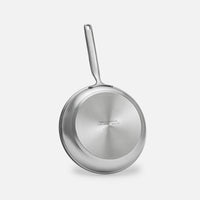 Sada panvíc FABINI & Punčochář, ø 26 cm + ø 30 cm, 2 diely - Nerezové beznitové panvice z jednovrstvovej nerezovej ocele
