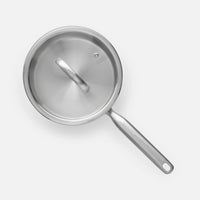 Rajnica FABINI & Punčochář, ø 20 cm (2 l) - Nerezová beznitová rajnica z jednovrstvovej nerezovej ocele so sklenenou pokrievkou