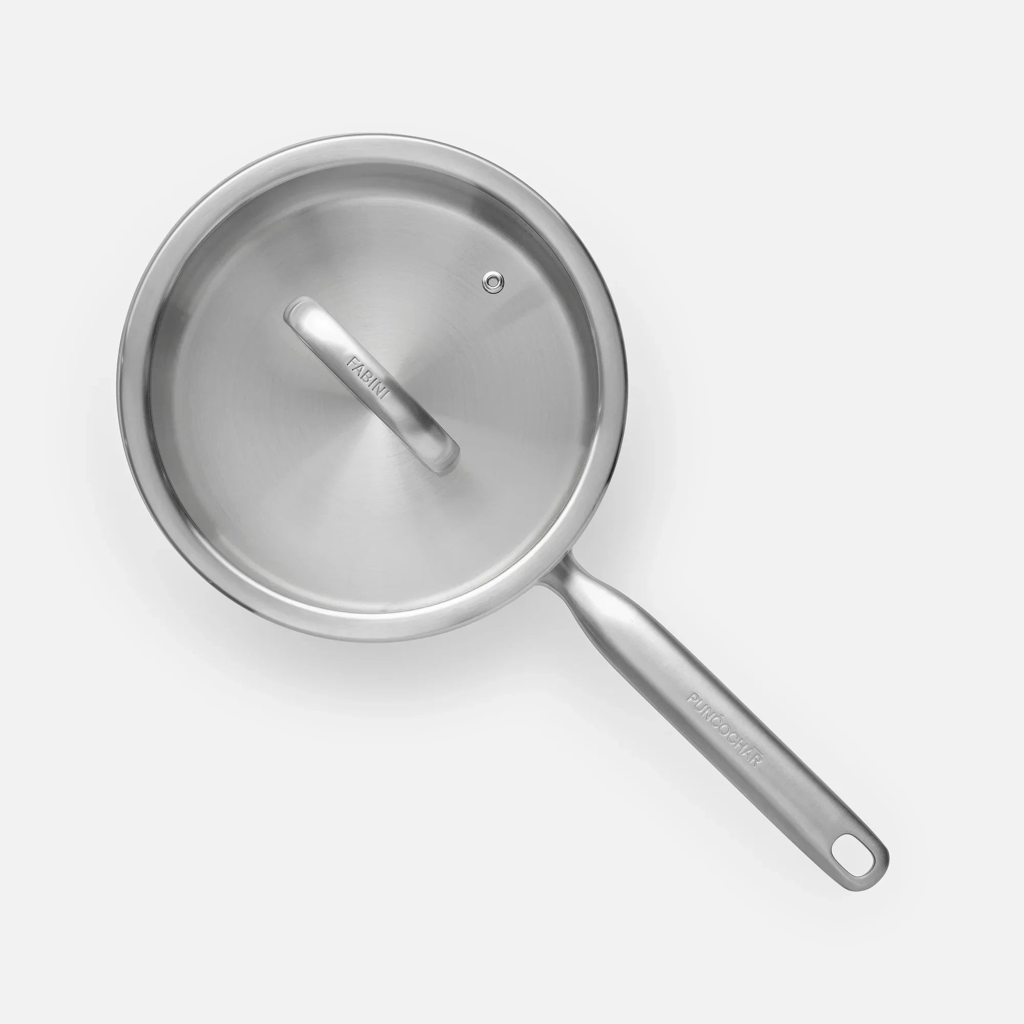 Rajnica FABINI & Punčochář, ø 20 cm (2 l) - Nerezová beznitová rajnica z jednovrstvovej nerezovej ocele so sklenenou pokrievkou