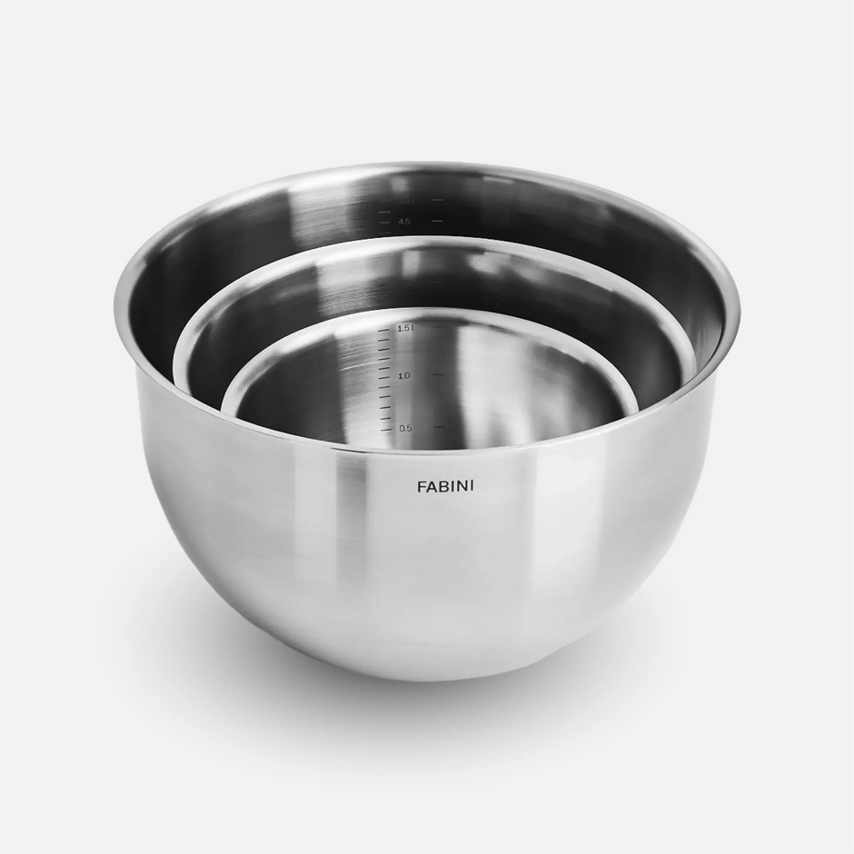 Sada mís Lucca 3.0, 3 diely - Nerezové misy