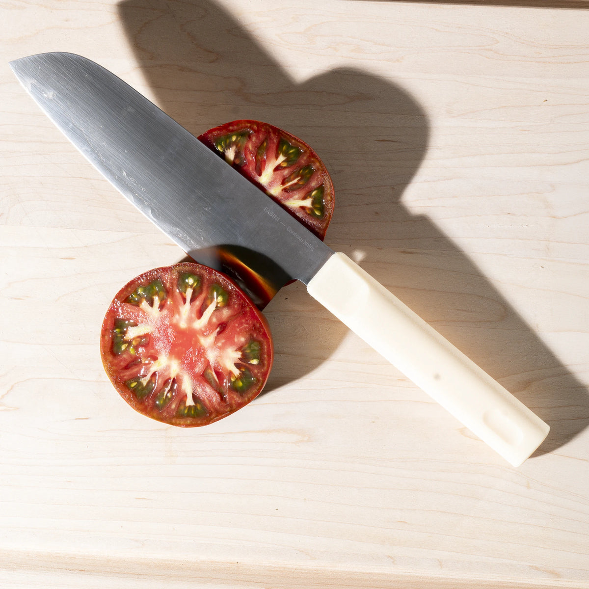 Santoku nôž Trino Economy, 17 cm - Nôž z nemeckej ocele, krémový