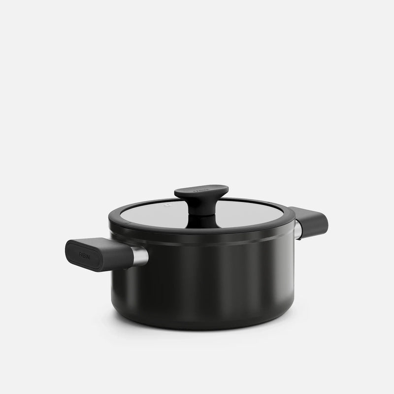 Hrniec Meda 5.0 Economy, ø 20 cm (2,6 l) - Nepriľnavý hrniec s keramickým povrchom s pokrievkou, čierny