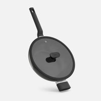 Wok panvica Meda 5.0 Economy, ø 28 cm - Nepriľnavá panvica s keramickým povrchom s pokrievkou, čierna