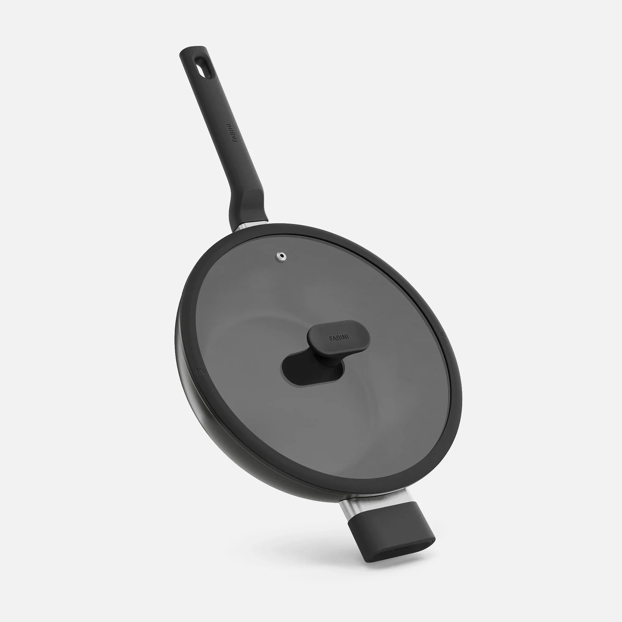 Wok panvica Meda 5.0 Economy, ø 28 cm - Nepriľnavá panvica s keramickým povrchom s pokrievkou, čierna