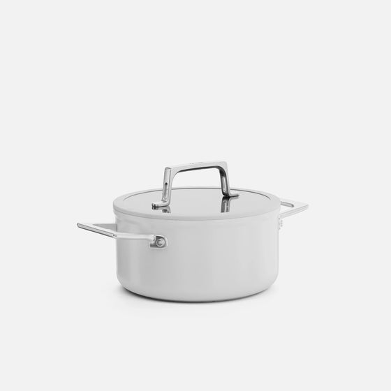 Hrniec Meda 5.0 Pro, ø 20 cm (2,6 l) - Nepriľnavý hrniec s keramickým povrchom s pokrievkou, svetlosivý