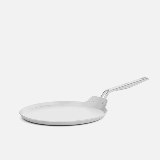 Palacinková panvica Meda 5.0 Pro, ø 28 cm - Nepriľnavá panvica s keramickým povrchom bez pokrievky, svetlosivá