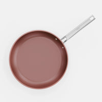 Panvica Meda 5.0 Pro, ø 30 cm - Nepriľnavá panvica s keramickým povrchom bez pokrievky, broskyňovoružová