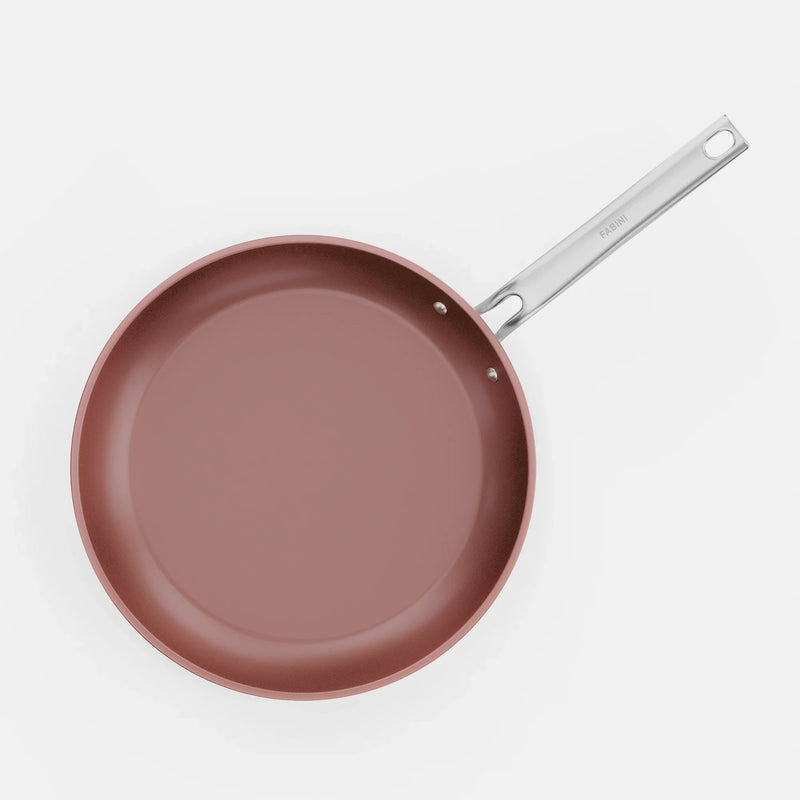 Panvica Meda 5.0 Pro, ø 30 cm - Nepriľnavá panvica s keramickým povrchom bez pokrievky, broskyňovoružová